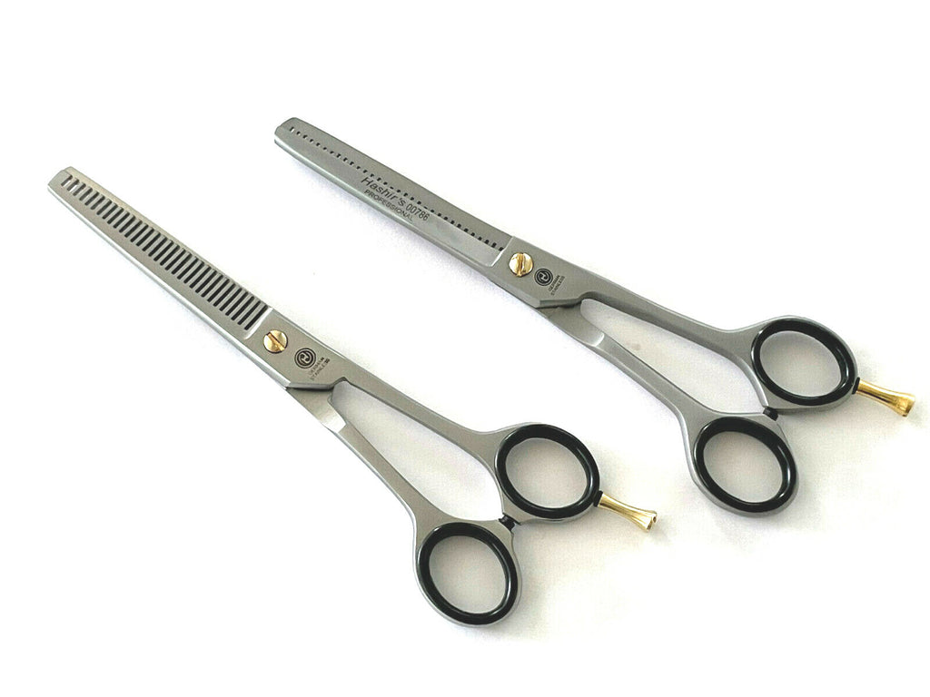 Professional Hair Thinning Shears 6.5 Inch Double & Single Teeth Set