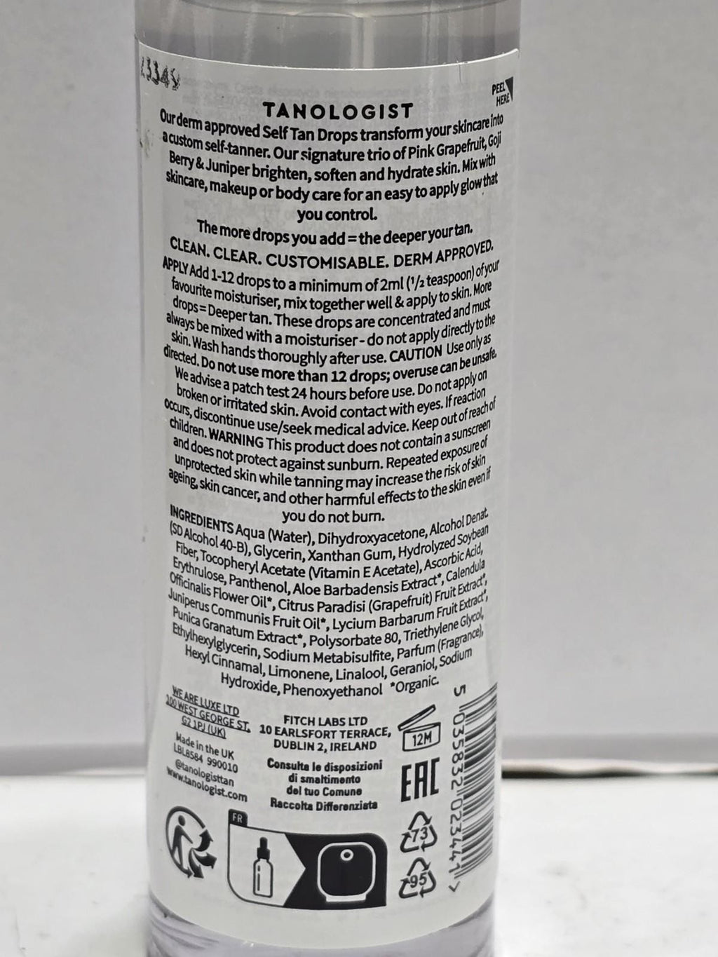Self Tanning Drops LIGHT for Face & Body - 1 fl oz / 30ml