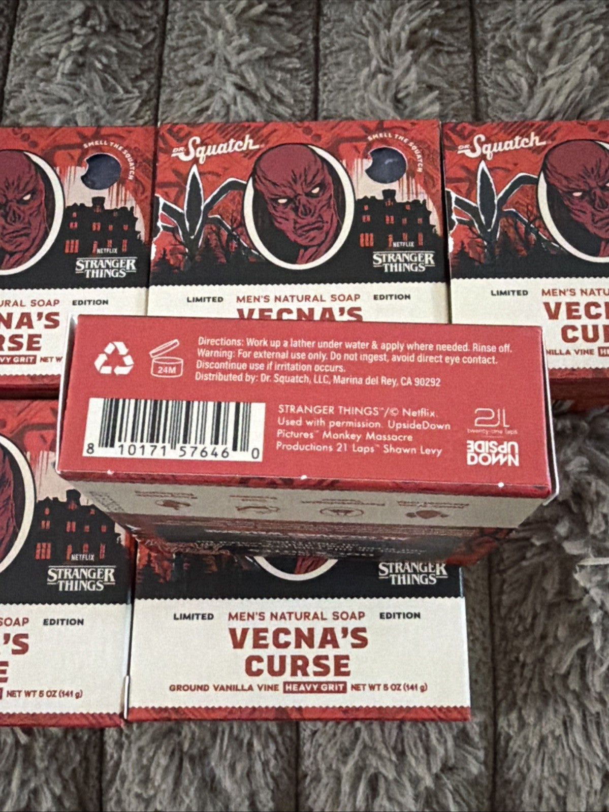 Limited Edition Vecna's Curse Soap Set - 6 x 5 oz Stranger Things Themed Bar Soaps