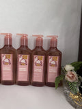 Strawberry Peach Sunset Hand Soap - Bath & Body Works Cleansing Gel, 4 Pack
