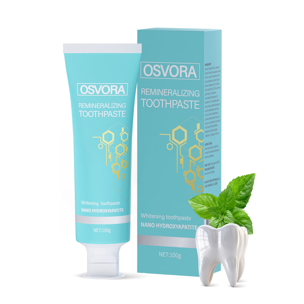 Remineralizing Fluoride-Free Toothpaste with Nano Hydroxyapatite - Natural Oral Care
