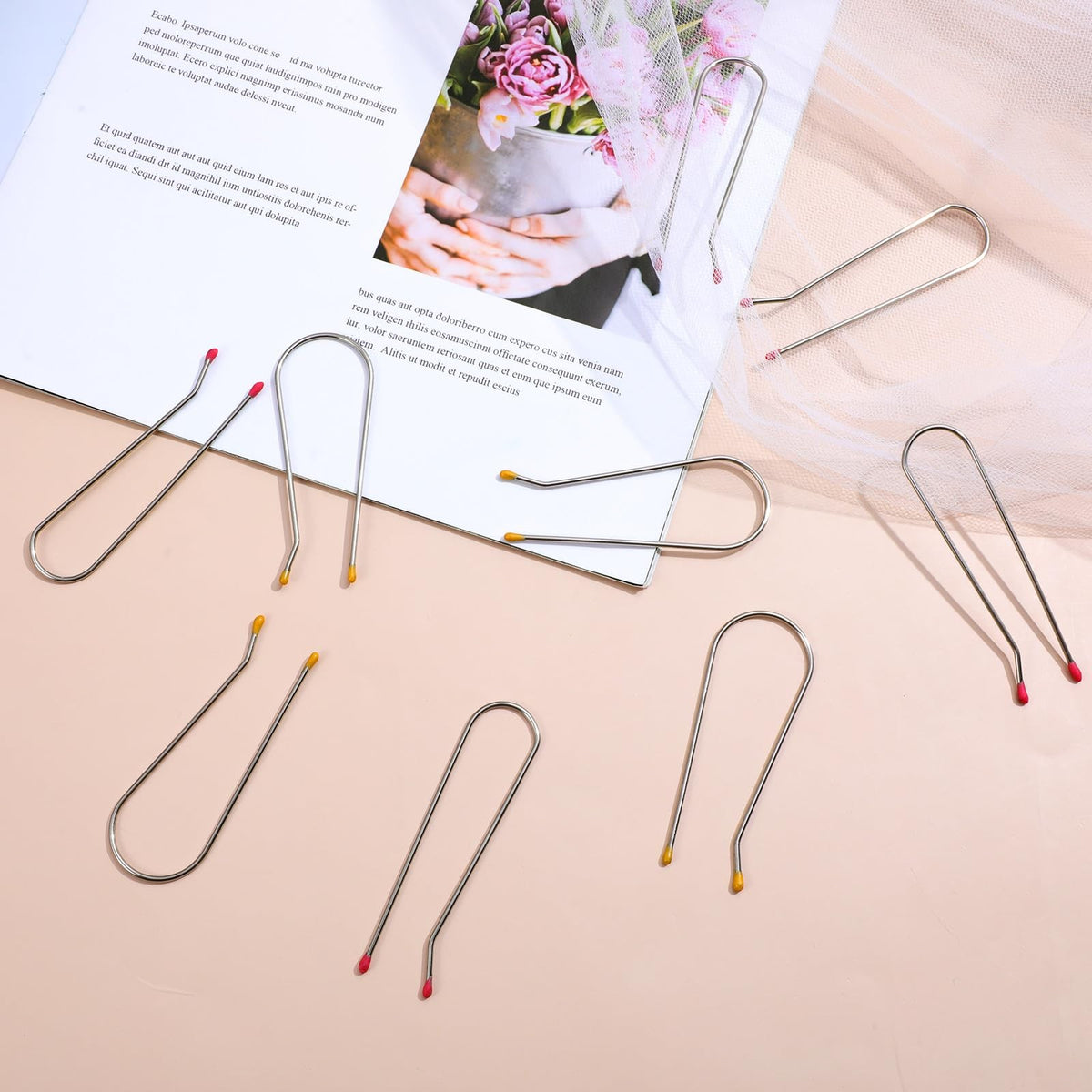 Hot Roller Clips 24 Pack - Hair Curling Tool Accessories for All Sizes