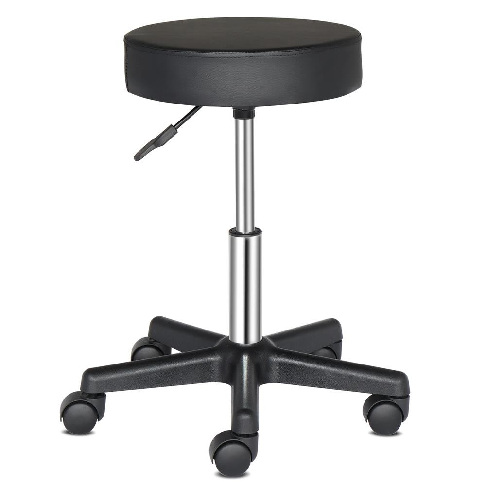 Adjustable Hydraulic Rolling Stool Swivel Salon & Office Chair Black