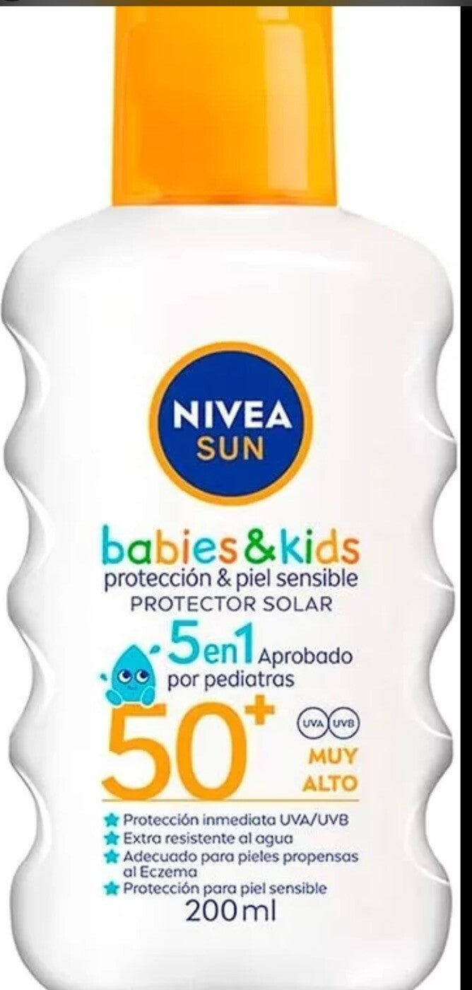 Babies & Kids SPF 50 Sunscreen Spray 200ml - Protect & Gentle