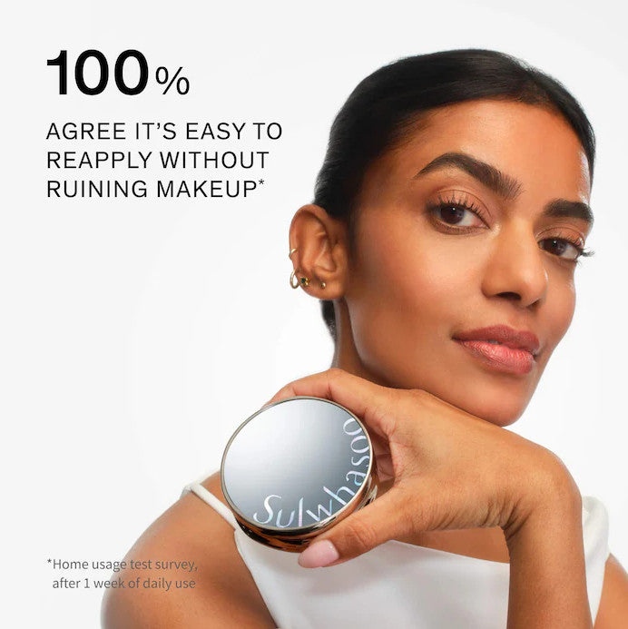 Portable SPF 50+ Sun Cushion with Hydrating & Soothing Skin Care SPF50+