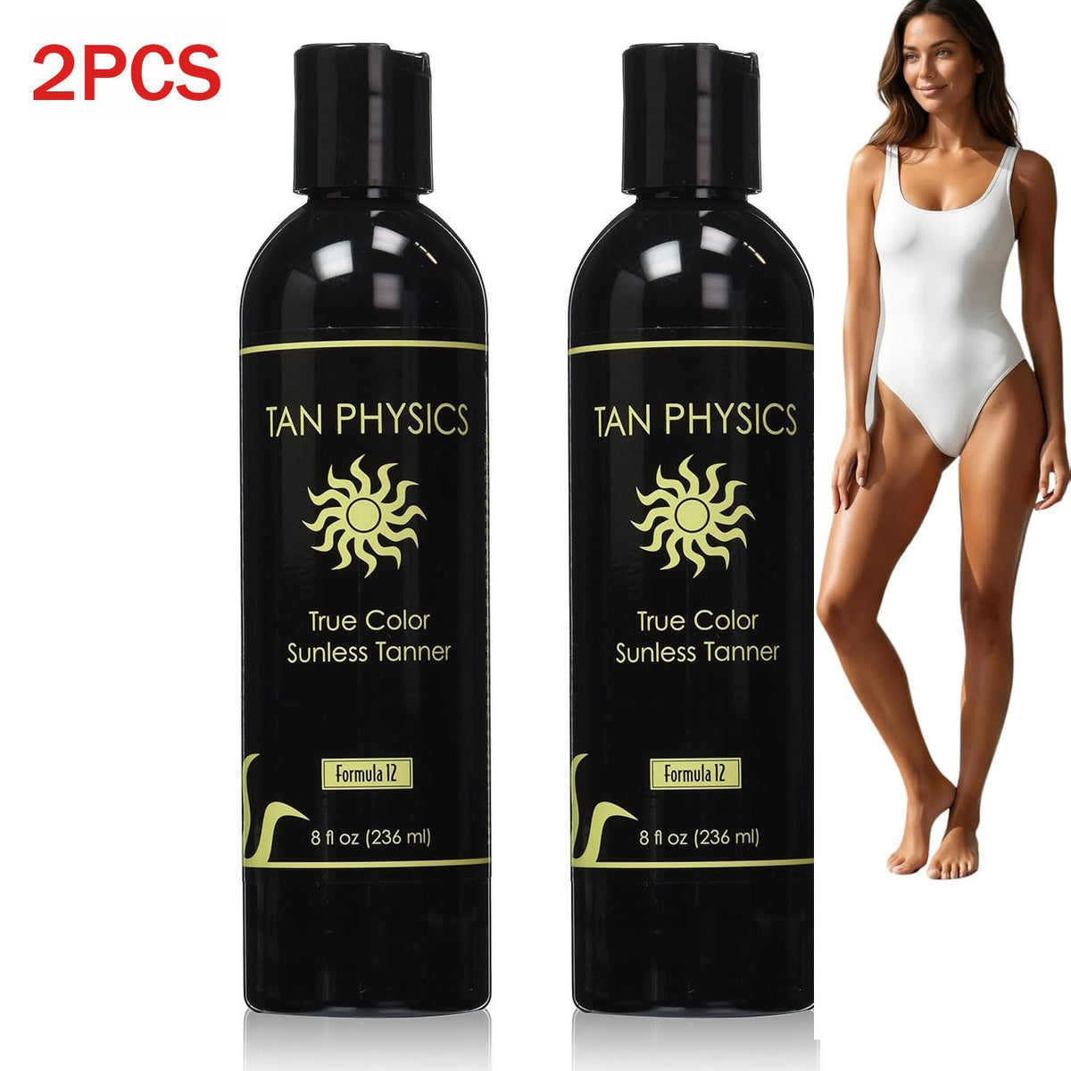 Self Tanner Lotion with Anti-Aging Moisturizers - 8 fl oz, 2 Pack