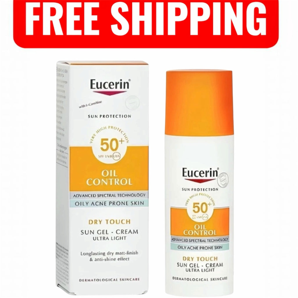 Eucerin Oil Control Sun Gel Cream SPF50+ Ultra-Light Acne Skin Care