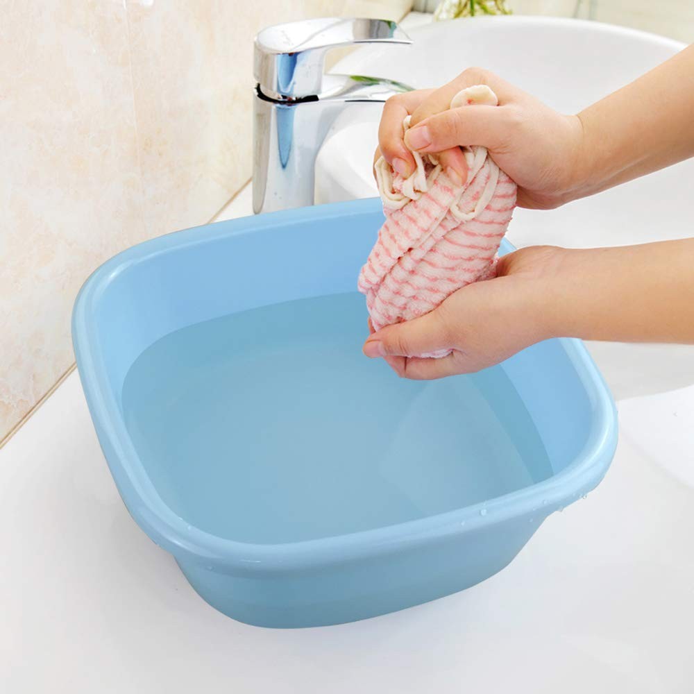 12 Qt Plastic Wash Basin Tubs Set of 3 Commercial Dish Tubs White