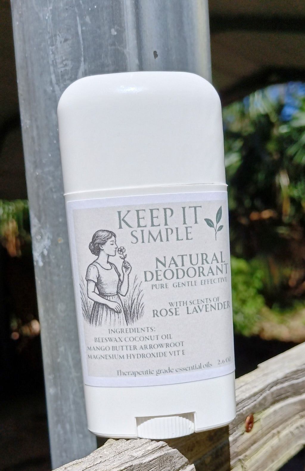 Natural Deodorant - Non-Toxic, Aluminum & Baking Soda Free, Essential Oil Blend