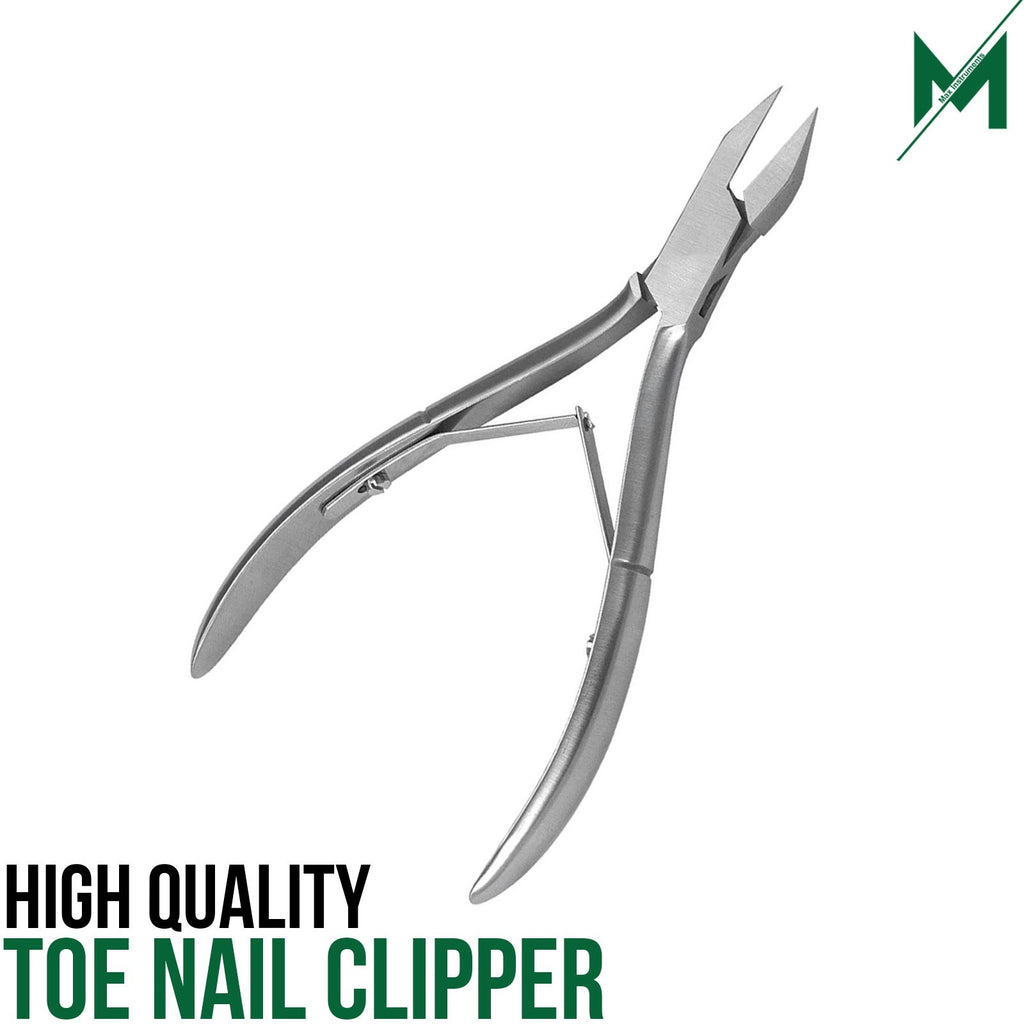 Stainless Steel Toenail Clipper for Thick & Ingrown Nails - Wide Jaw, Professional Grade