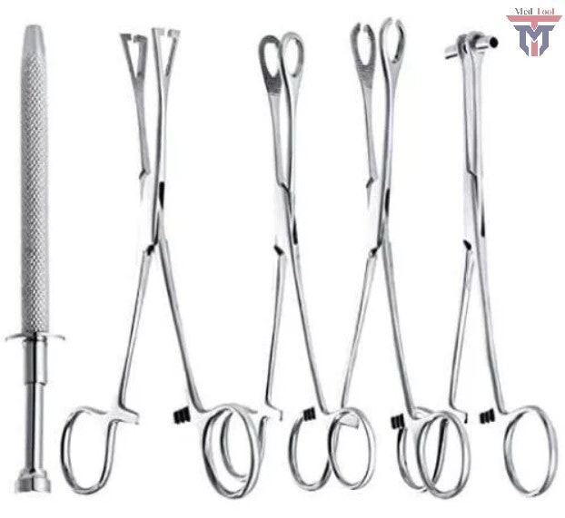 Body Piercing Instruments Kit - 5 Pcs Penington Forceps