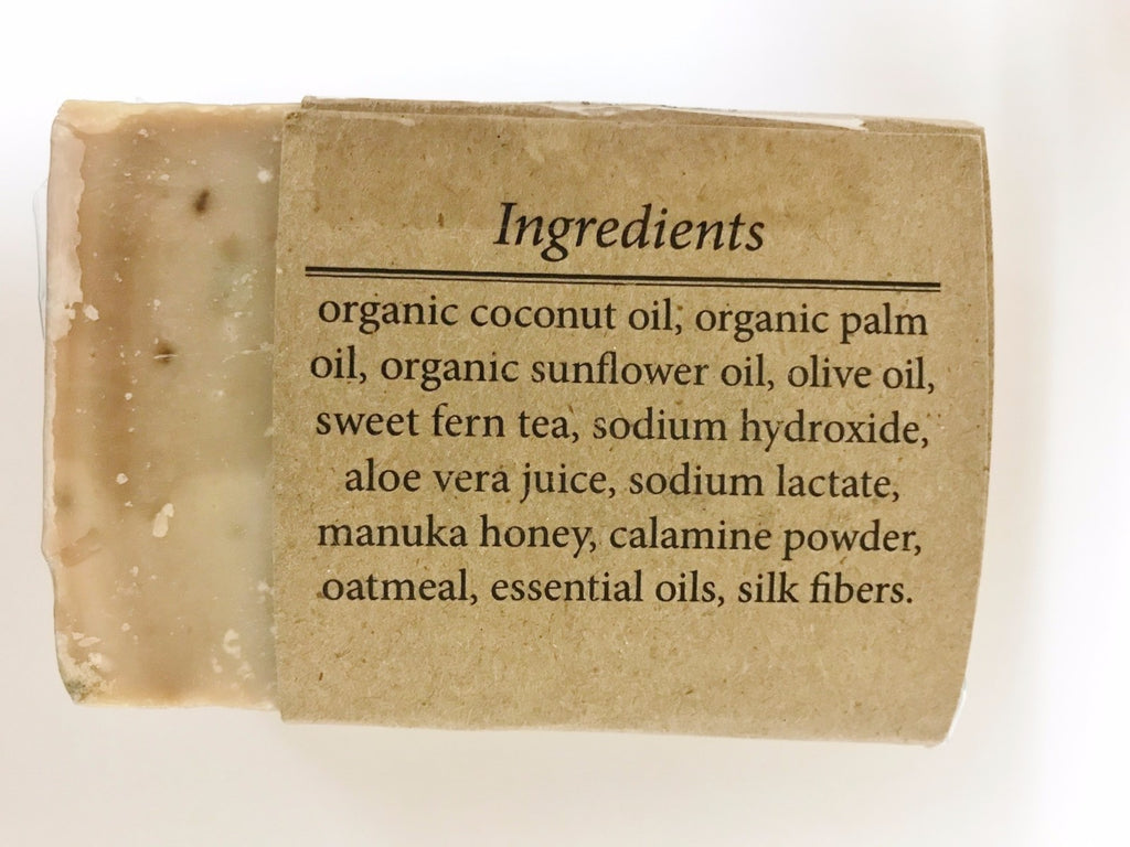 Poison Ivy Soothing Organic Soap with Calamine & Aloe Vera - 3.5 oz