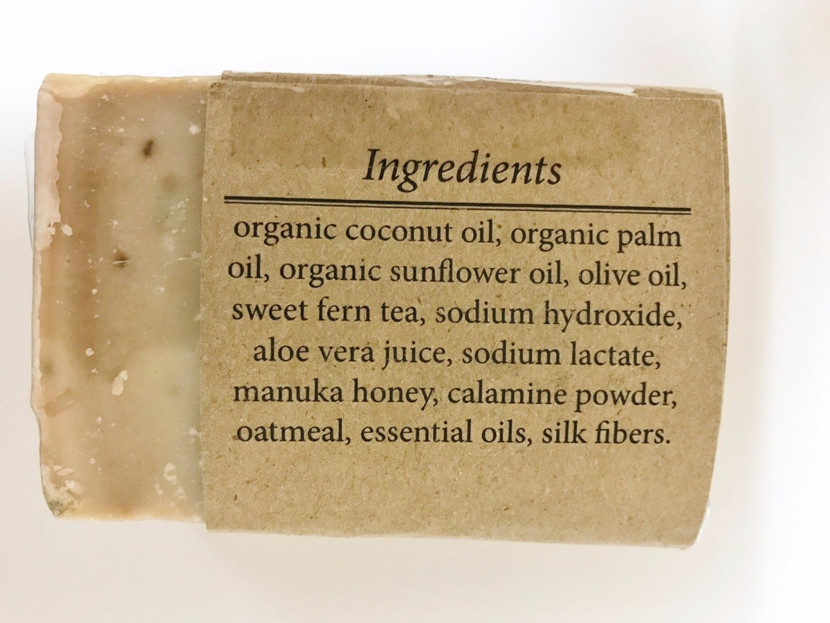 Poison Ivy Soothing Organic Soap with Calamine & Aloe Vera - 3.5 oz