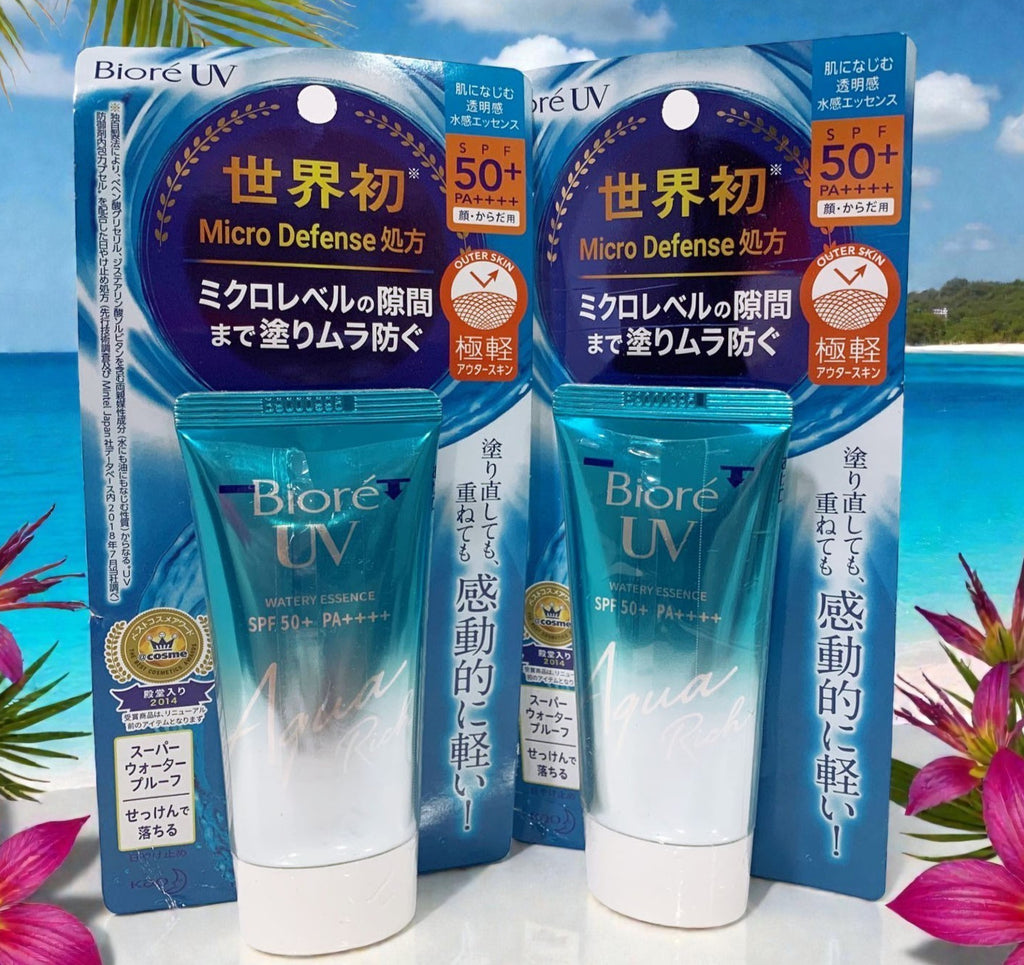 SPF50+ Watery Sunscreen Essence Set of 2 - Lightweight Hydrating Sun Protection