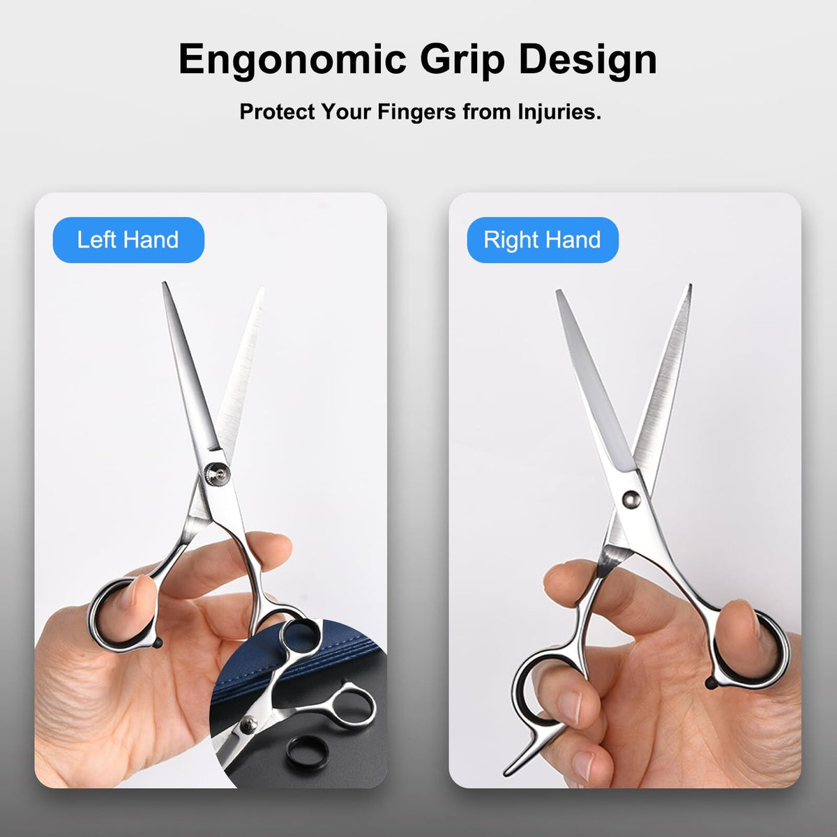 6.5-Inch Stainless Steel Hair Cutting Scissors for Barbers & Stylists