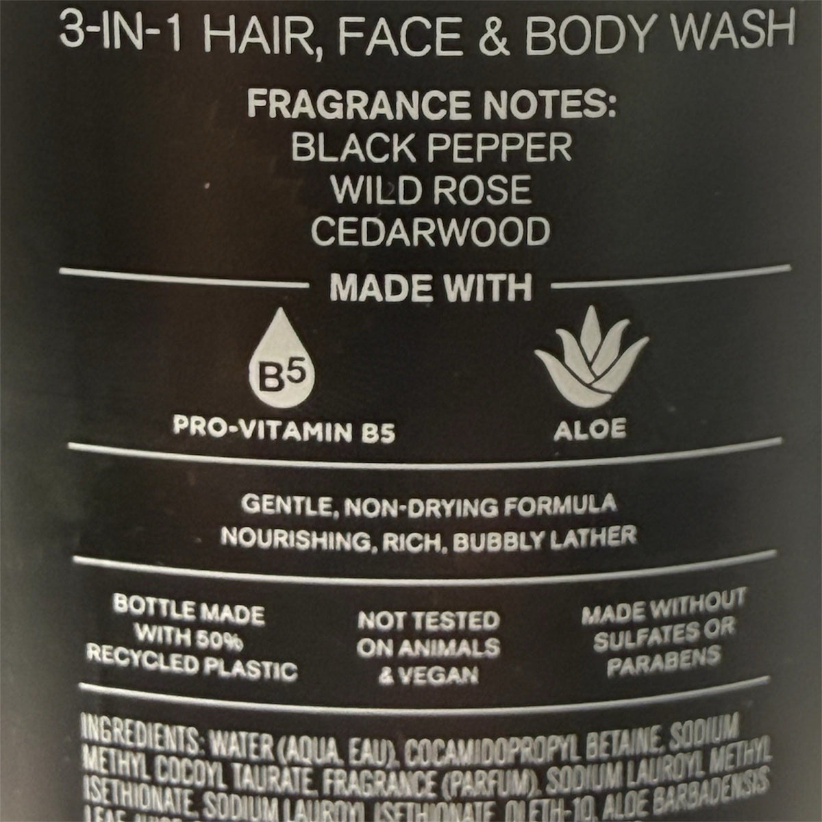 Bath & Body Works Nocturnal Rose 3-in-1 Hair Face Body Wash 4 Pack 10 fl oz