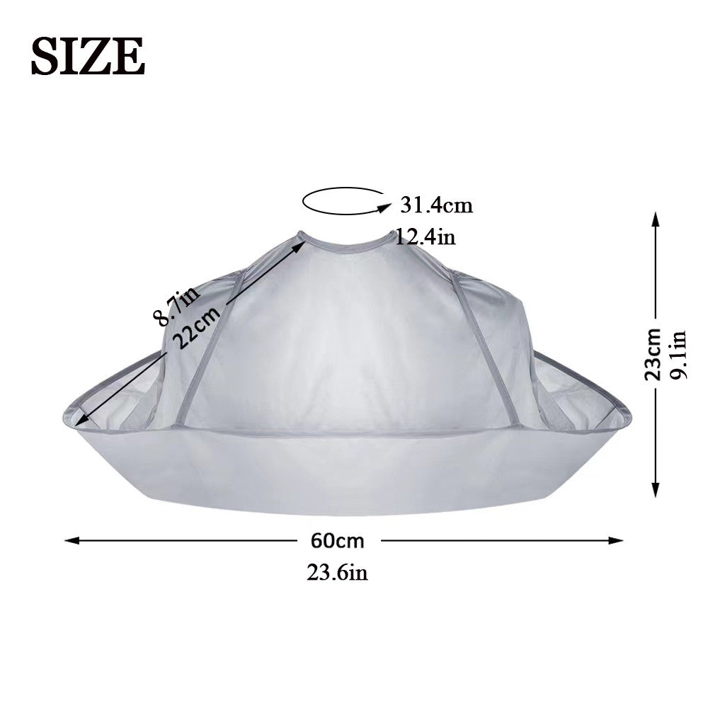 Hair Cutting Cape with Neck Closure, Reusable Hairdresser Gown for Salon & Home Use