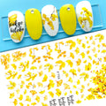 Nail Decal Sticker Leaf Maple Bird Ginkgo Guava Fruit Autumn Design Set