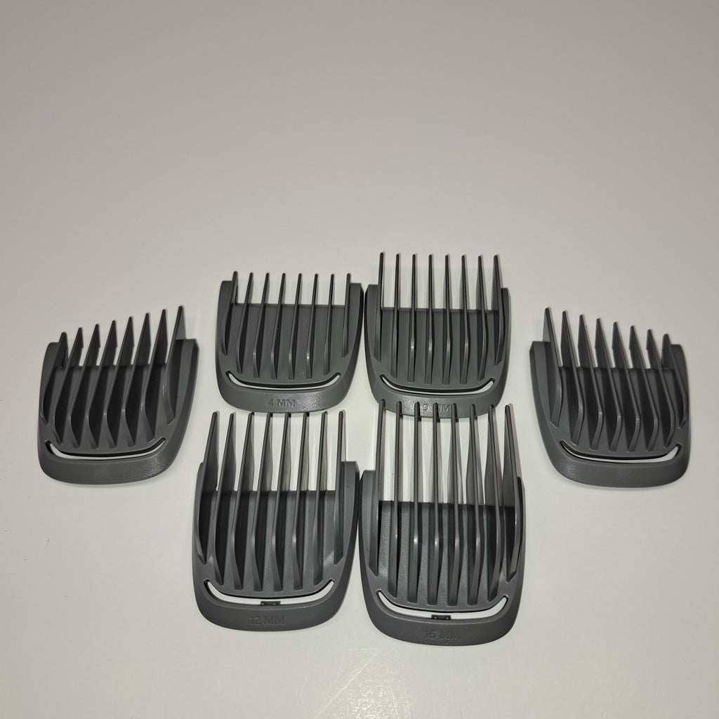 Replacement Haircut Guide Comb Set for Philips Norelco Multigroom T-Blade, 4-16mm