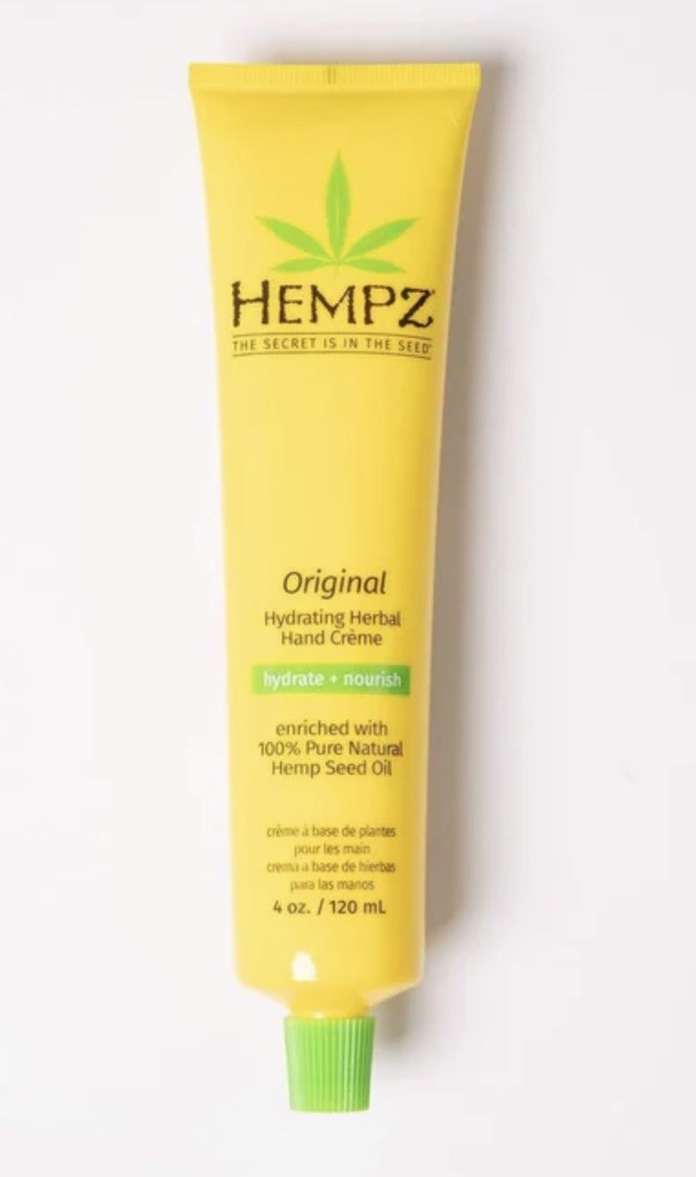 Hydrating Herbal Hand Cream - Moisturizing Hemp Seed & Sweet Almond 4 oz