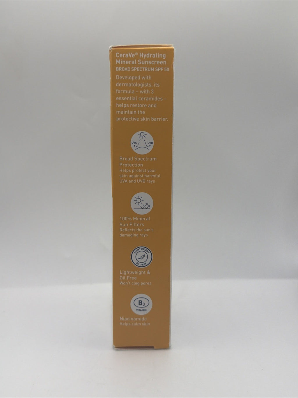 Mineral Sunscreen SPF 50 Face Sunscreen 2.5 oz Hydrating Sunblock