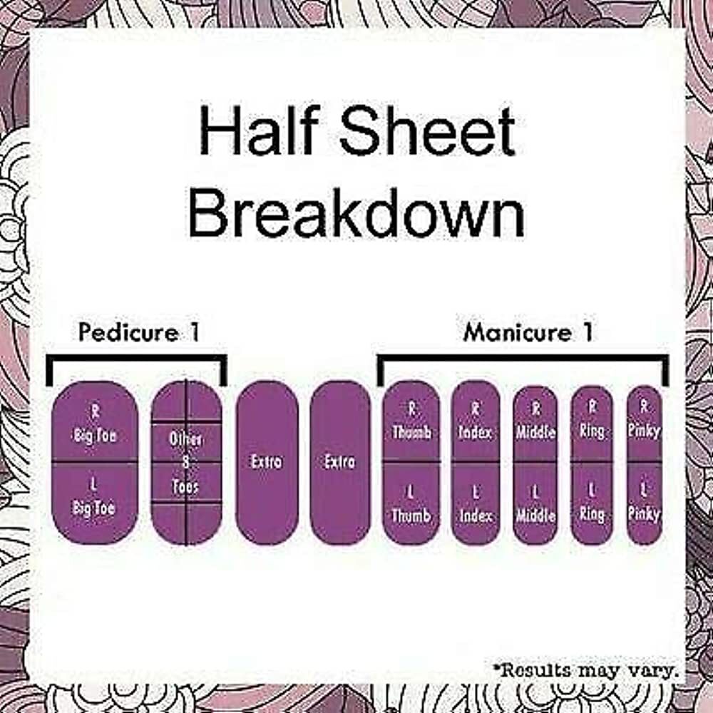 Nail Wraps Half Sheets for Custom Nail Art - Multiple Patterns, Free Shipping