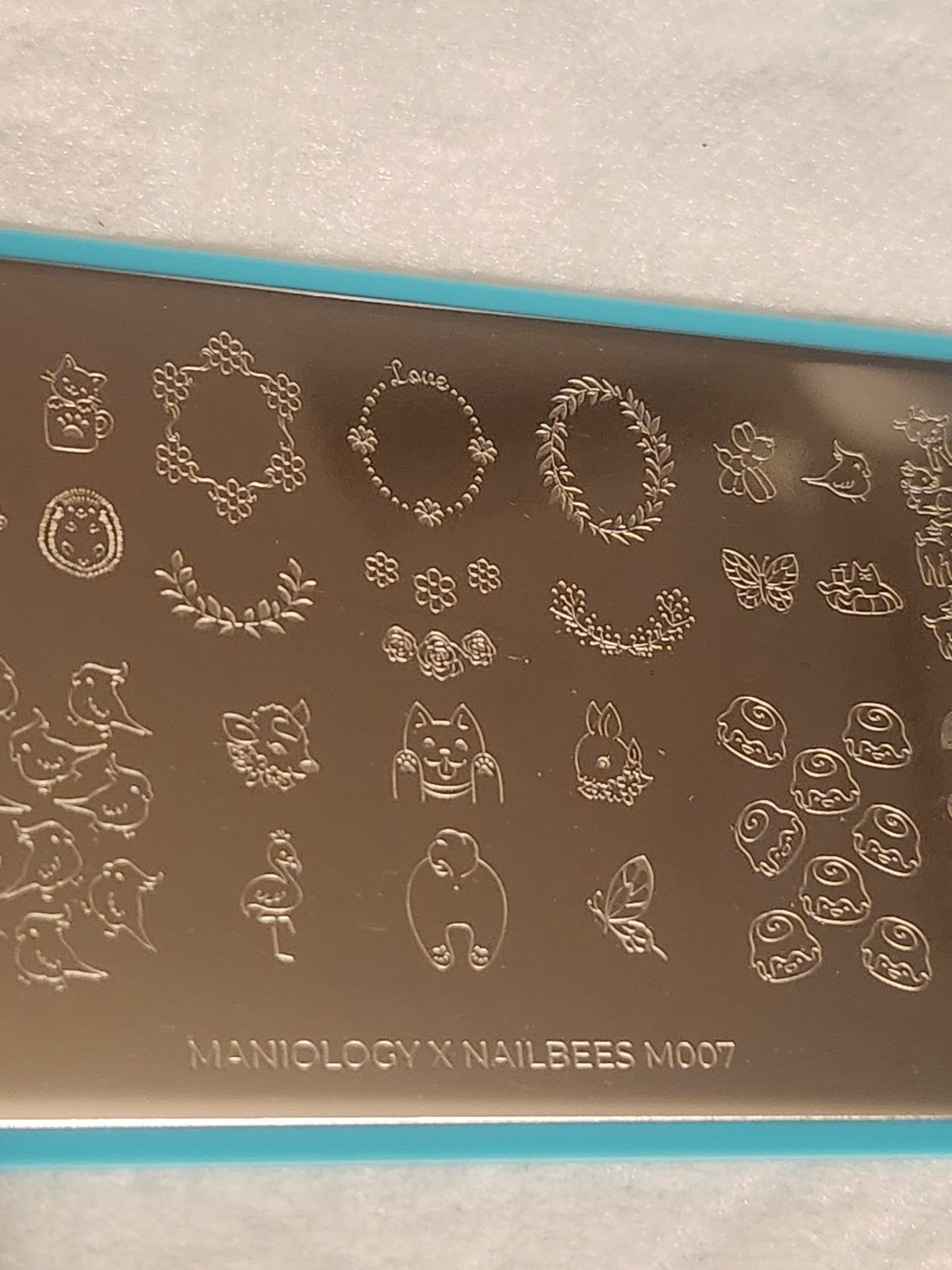 Maniology Nail Stamping Plate M007 for Nail Art Design