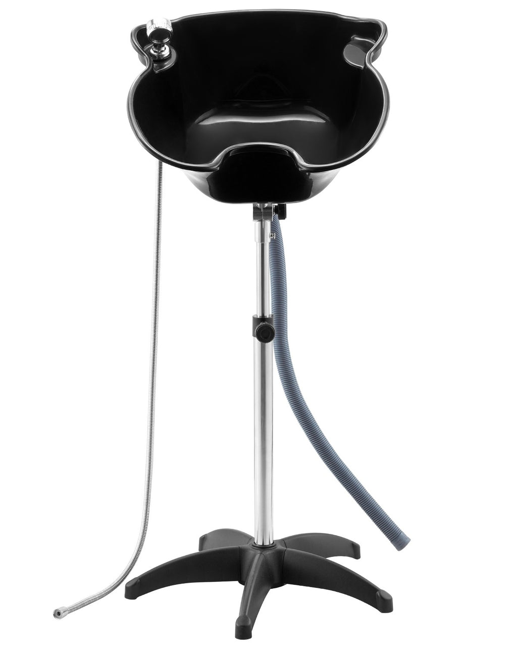 Portable Shampoo Bowl with Shower Head & Drain Hose for Salon & Home Use