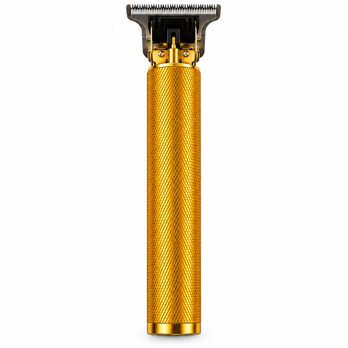 Cordless Beard Trimmer with T-Blade and Gold Finish - USB Rechargeable Men’s Grooming