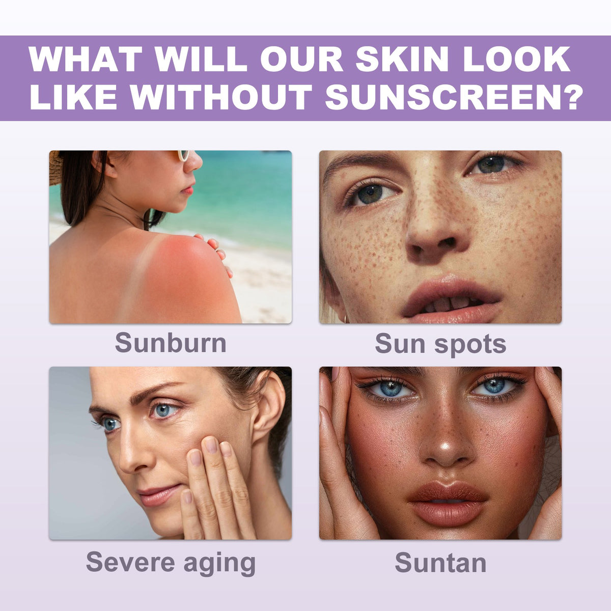 Lavender Sunscreen SPF 50 Broad Spectrum Non-Greasy Skin Protection