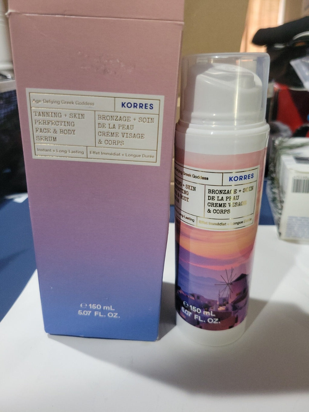 Korres Tanning and Skin Perfecting Face & Body Serum 150ml Sealed