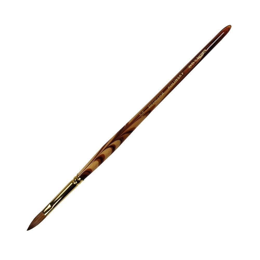 German-Made Kolinsky Sable Nail Art Brush - Oval Size Options