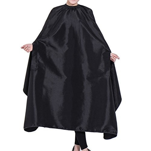 Black Waterproof Hairdressing Cape 57 x 63 Inches Salon Barber Gown