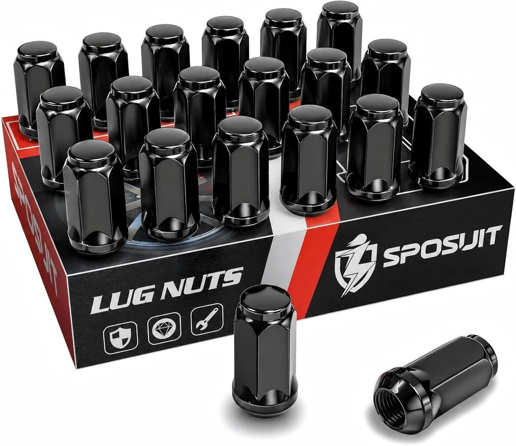 M14x1.5 Lug Nuts Set for Dodge Charger Challenger Durango Black 20 pcs