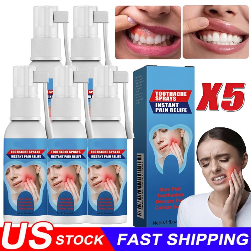 Toothache Relief Oral Spray for Sensitive Teeth & Gums - Herbal Dental Care