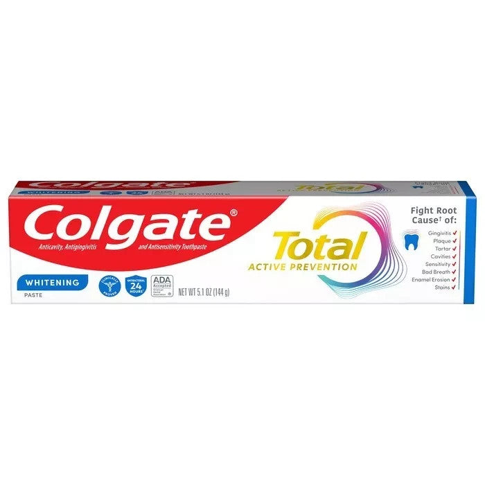 2 Pack Whitening Toothpaste Mint 5.1 oz - Active Prevention & Fluoride