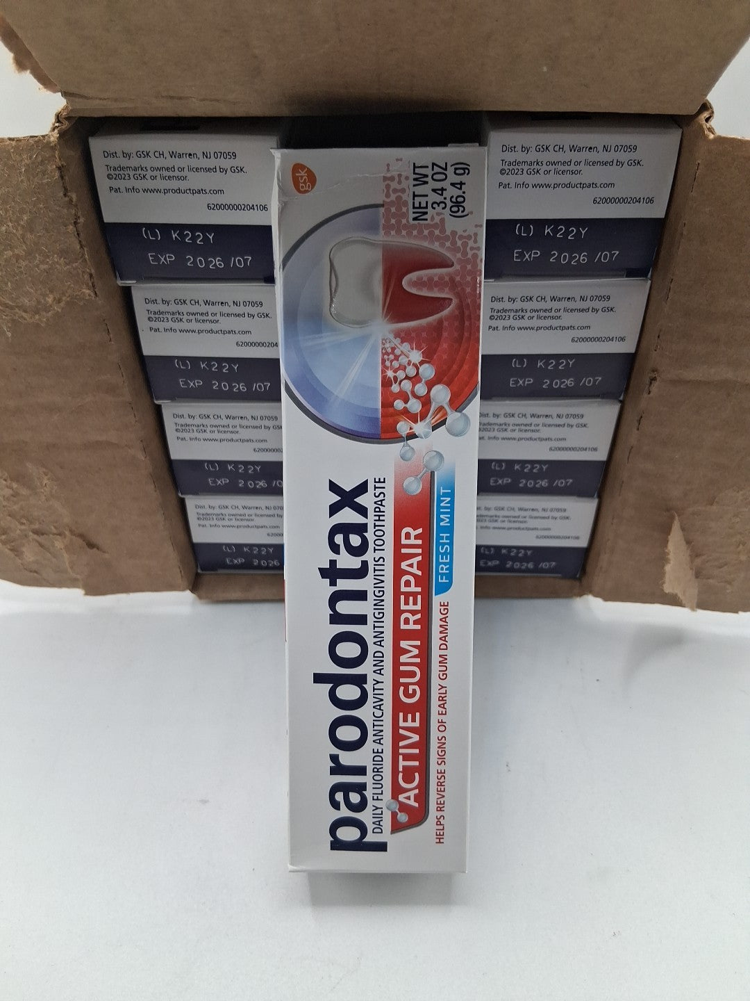 Parodontax Fresh Mint Gum Repair Toothpaste - 3.4 Oz, Pack of 12