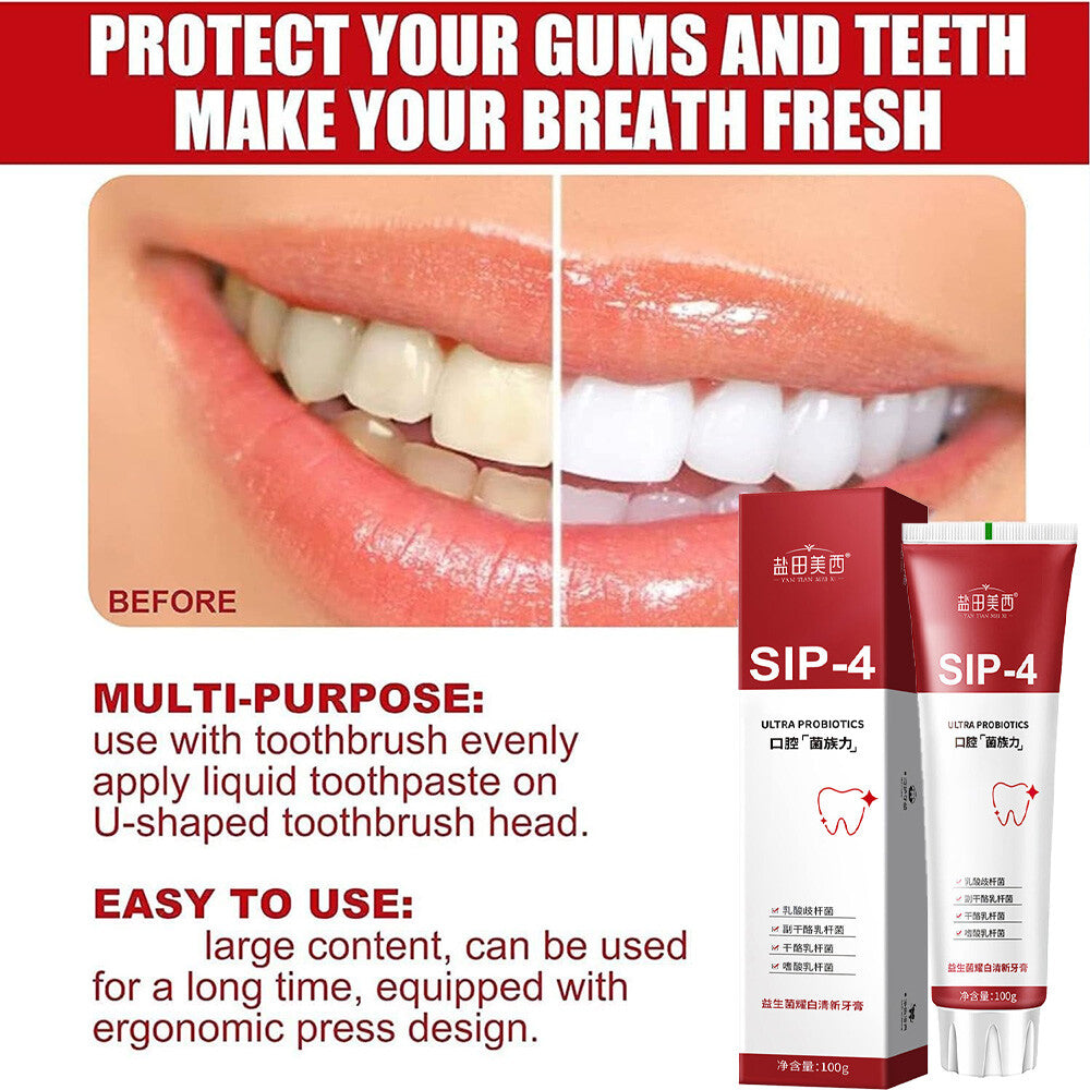 Probiotic Whitening Toothpaste for Brightening & Fresh Breath - All Variants
