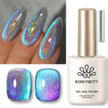 Magnetic Cat Eye Gel Nail Polish - Holographic Rainbow Effect, 15ML