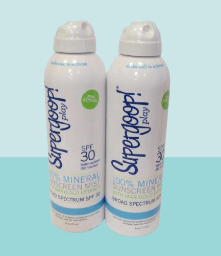 Mineral Sunscreen Spray SPF 30 - 6 oz, Pack of 2, with Marigold Extract