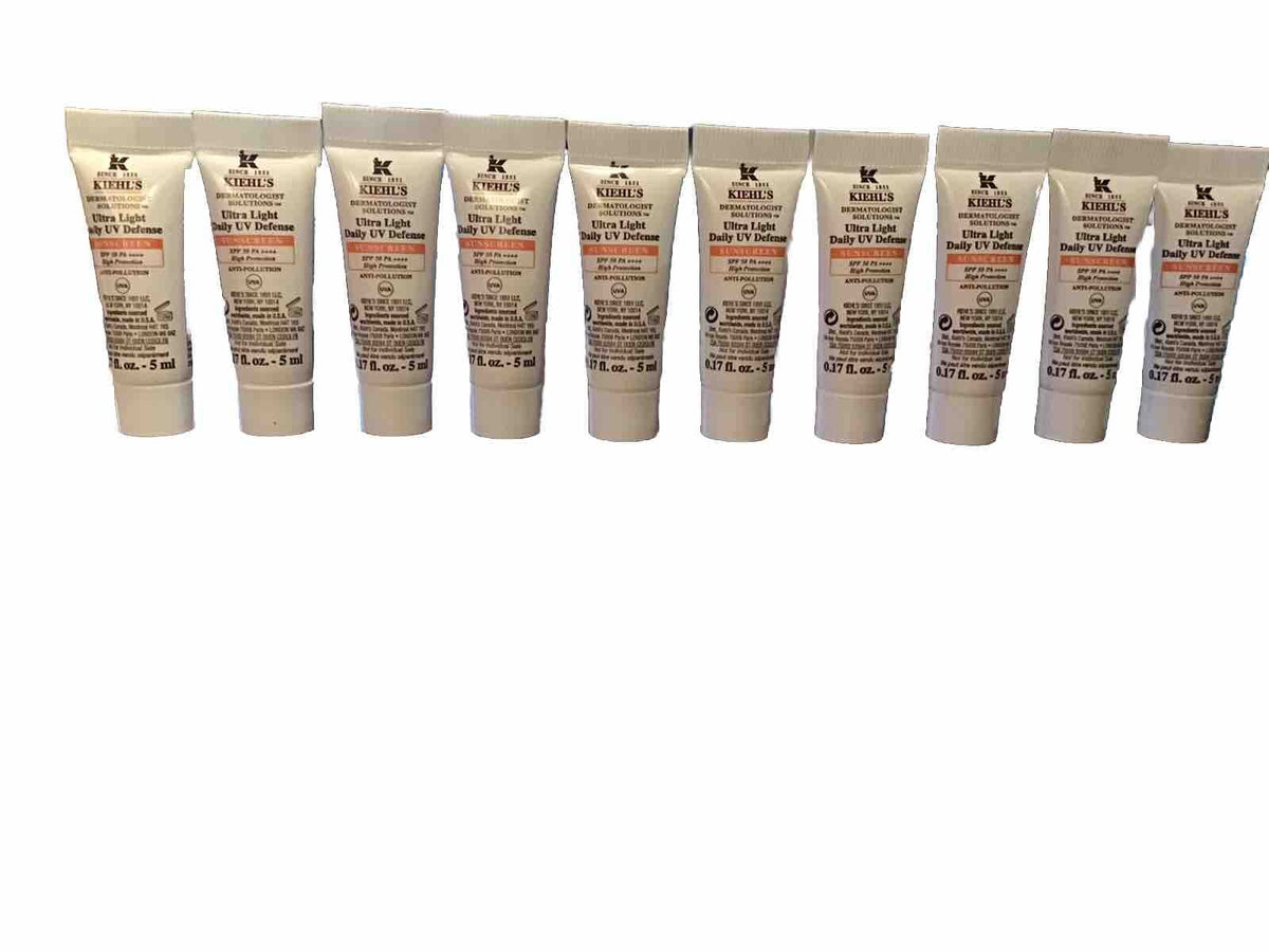 10-Pack SPF 50 PA+++ UV Defense Sunscreen Lot - Lightweight Daily Protection