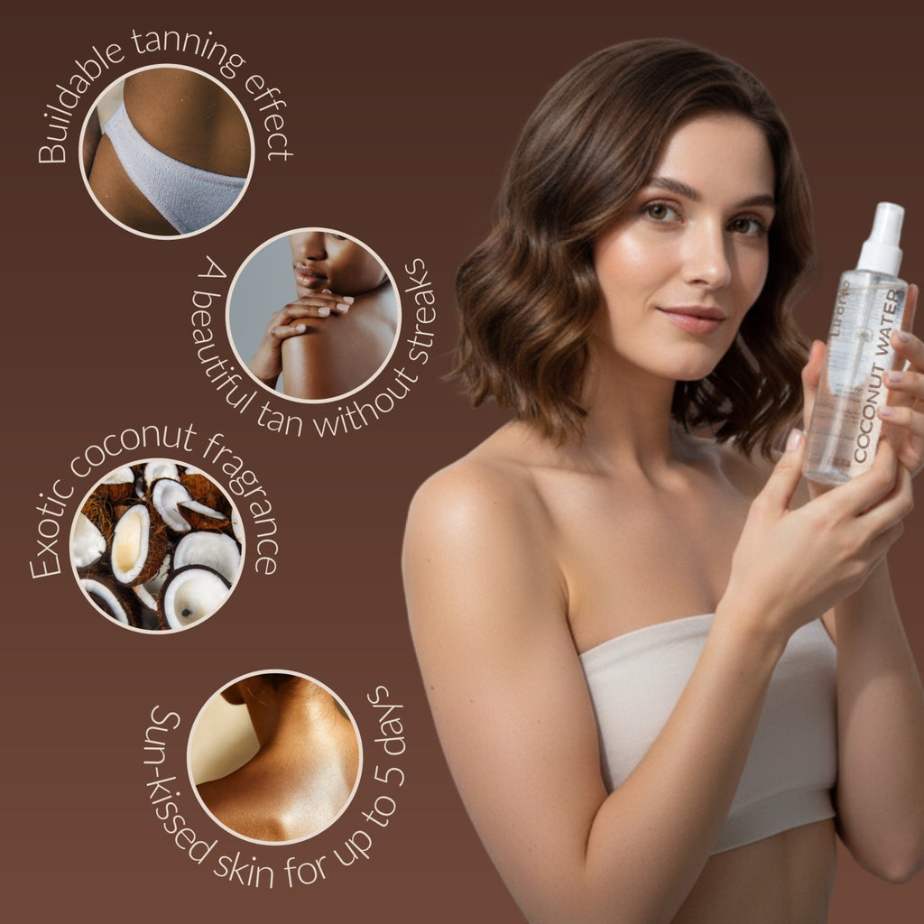 Self Tan Spray with Coconut Water - Buildable Gradual Bronze Mist