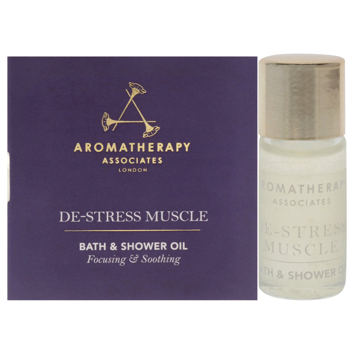 Unisex De-Stress Muscle Bath & Shower Oil 3ml | Aromatherapy