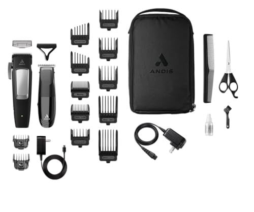 Cordless Hair Clipper & Trimmer Combo Kit - 23-Piece Grooming Set