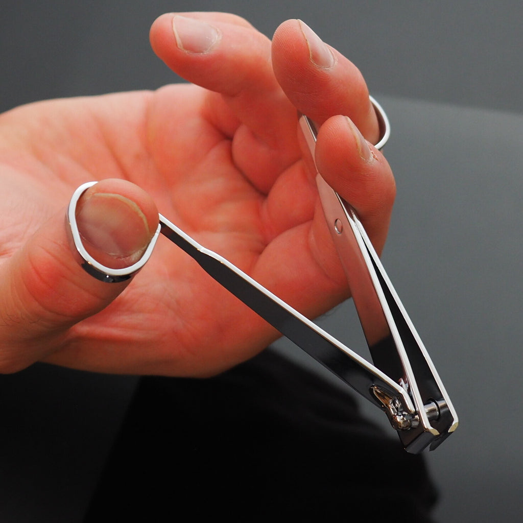 Stainless Steel Toe and Finger Nail Clippers Set - Large & Small EZ Grip Handles