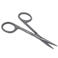 Stainless Steel Curved Tip Scissors for Beard, Nose, Ear & Eyebrow Trimming - 4 Inch