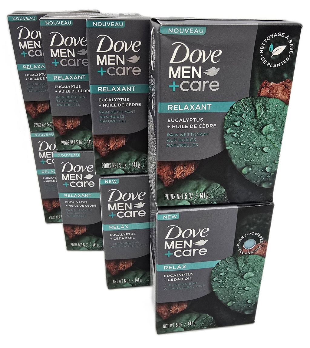 Men's 8.5oz 4-in-1 Eucalyptus Cedar Oil Cleansing Soap Bar - Hydrating & Versatile