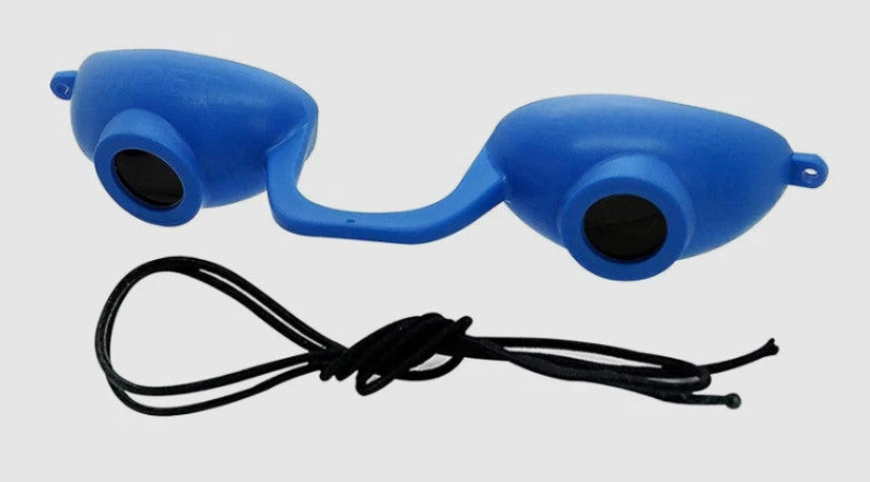 UV Eye Protection Goggles for Tanning Beds - 2 Pack Blue FDA Compliant