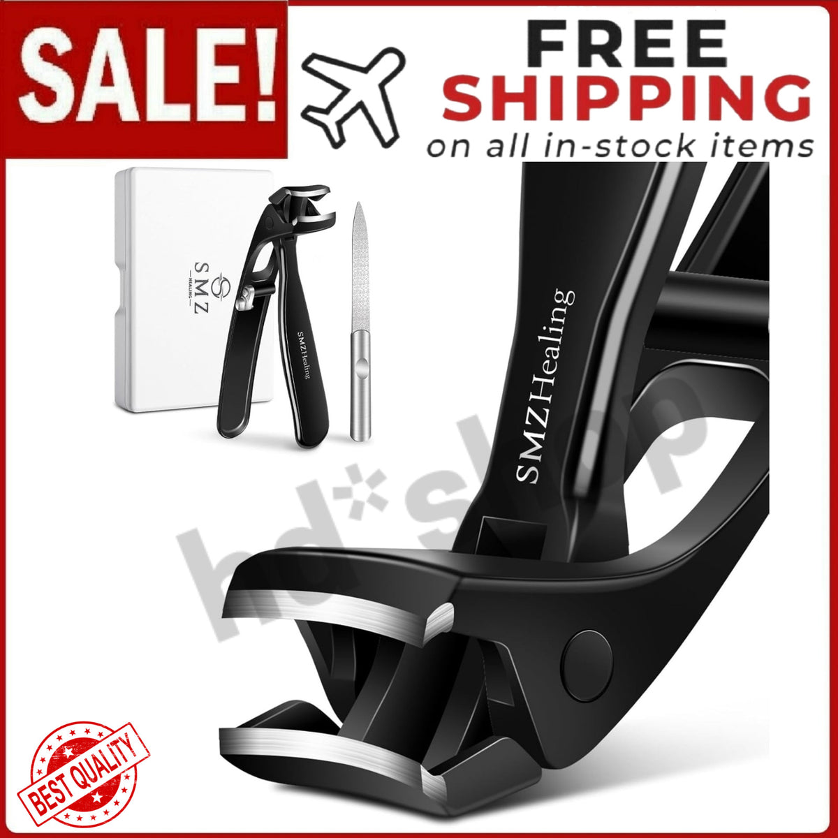 Heavy-Duty Toenail Clippers for Seniors Thick Nails Large Angled Head