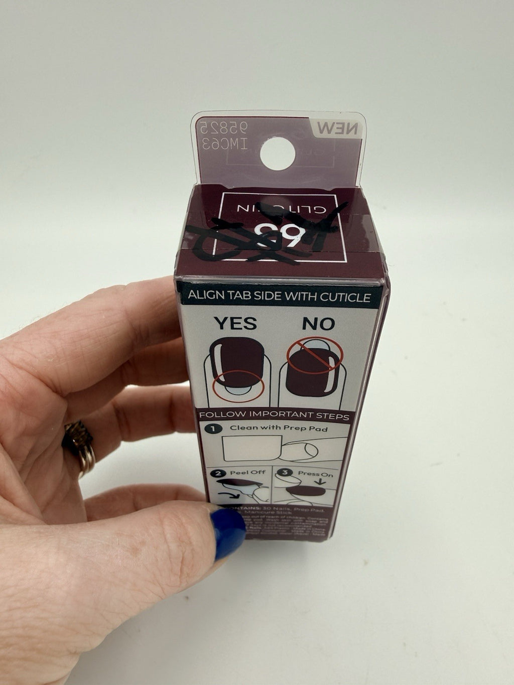 Press On Nail Kit with 30 Fake Nails - No Glue Needed, Glitchin